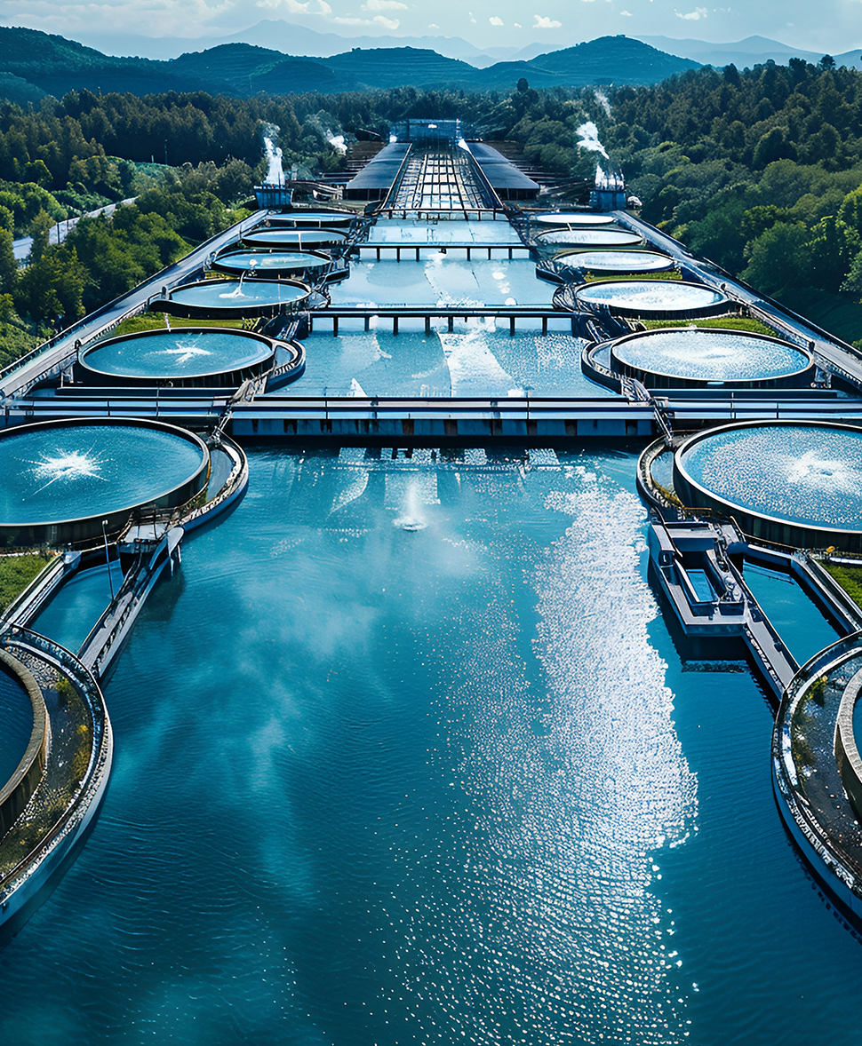 Purificação industrial de água